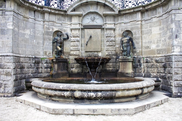 The statue in Powerscourt Gardens and House Dublin Ireland