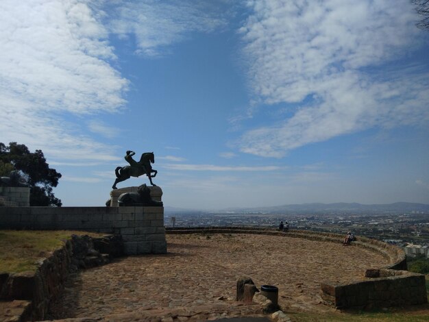 Statue of ridges memorial  against sky