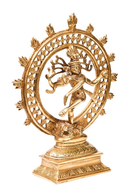 Statue of Shiva Nataraja Lord of Dance isolated