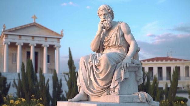 Statue of Socrates in Athens