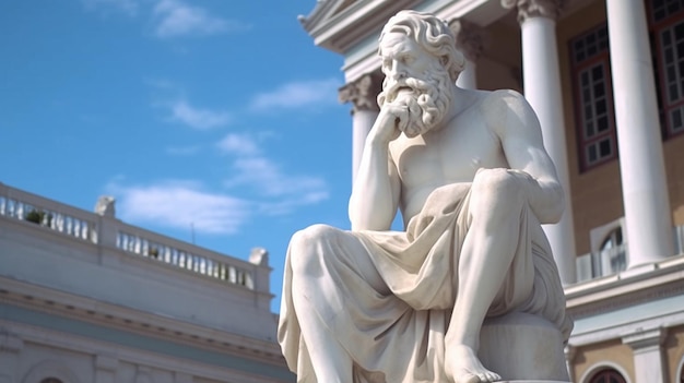 Statue of Socrates in Athens