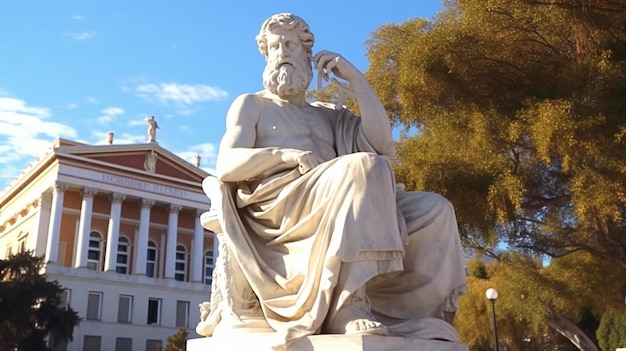 Statue of Socrates in Athens