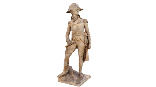 A statue of a soldier from the french revolution.