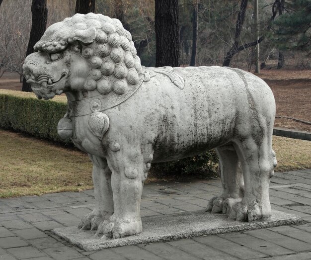 Statue at the Spirit Way near Beijing