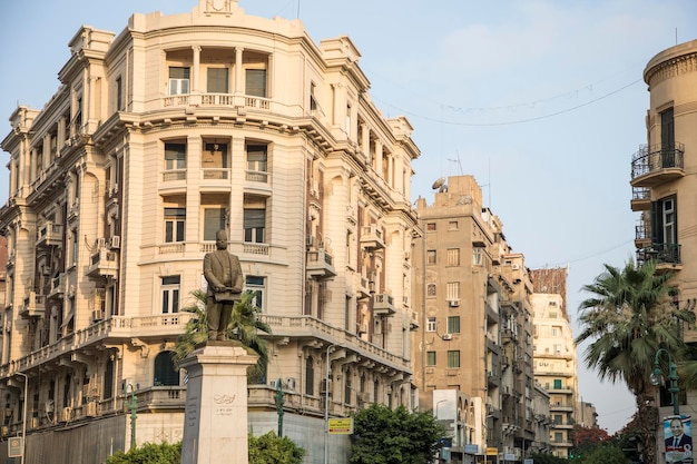 Photo statue of talaat harb in cairo egypt