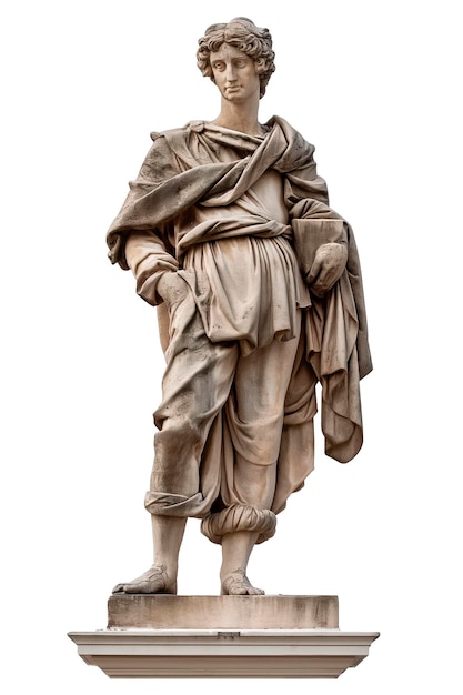 Photo statue of a young roman man