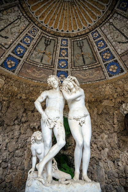 Statues in Buontalenti Grotto Boboli Gardens Florence