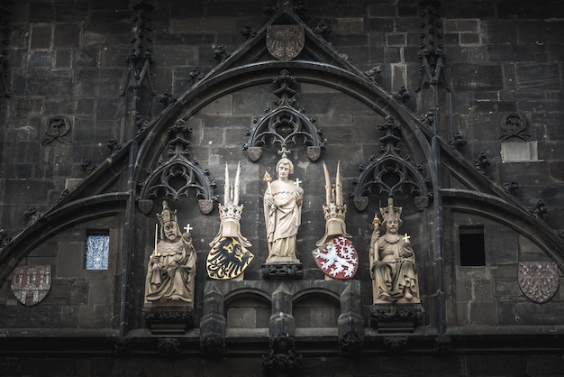 Statues of Emperor Charles IV, St. Vitus and King Wenceslas IV 