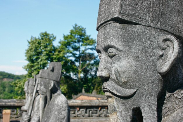 Statues at the Khai Dinh Tomb in Hue