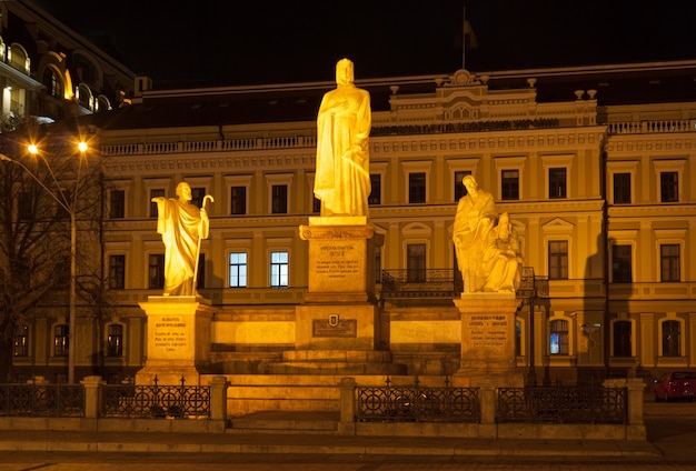 Statues of saints Andrey, Olga, Kirilo and Mefodiy