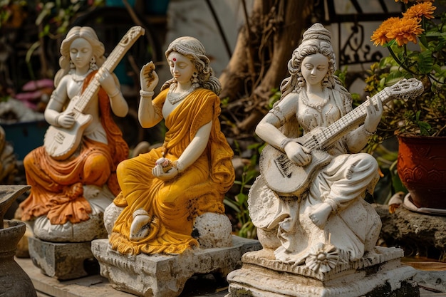 Statues for Saraswati Puja on 26th January 2023