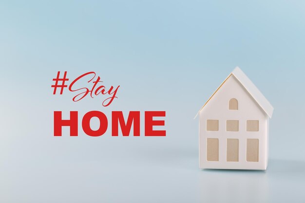 Photo stay home stay safe quote