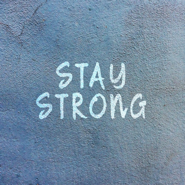 Stay strong quotes on wall textures