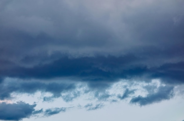 Steady cloud background of gray and blue