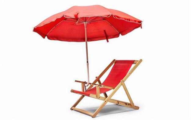 Кресло в тени на пляже, зонтик.