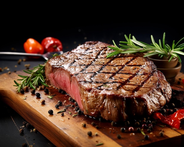 Steak Beef With Kicthen Background