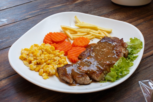 Steak closeup detail food 