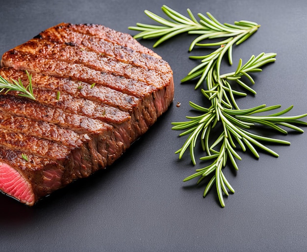 Foto carne di bistecca su una tavola di legno