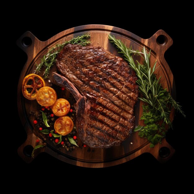 Photo steak for menu food restaurant