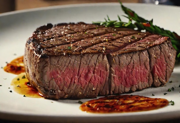 steak on a plate