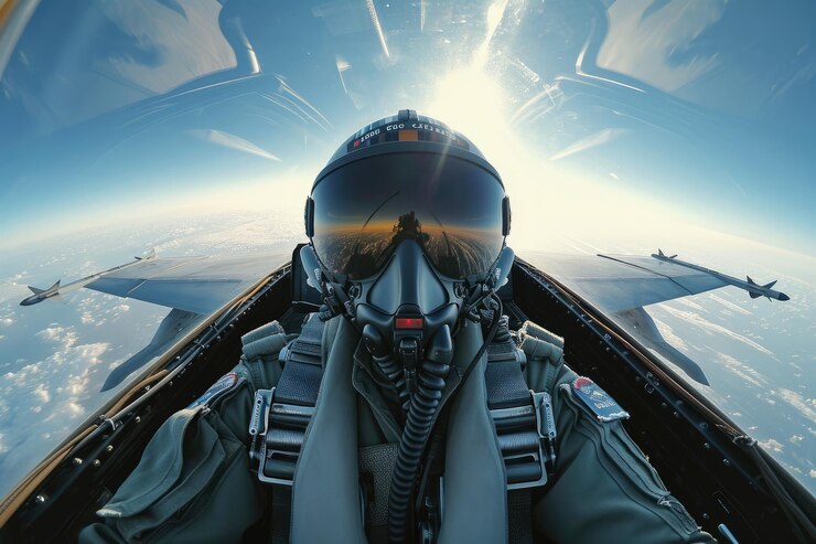 Photo stealth fighter pilots intense flight performance