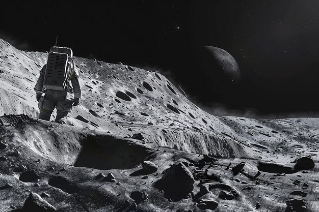 Stealth on the Moon Midjourney captures showcasing generative ai