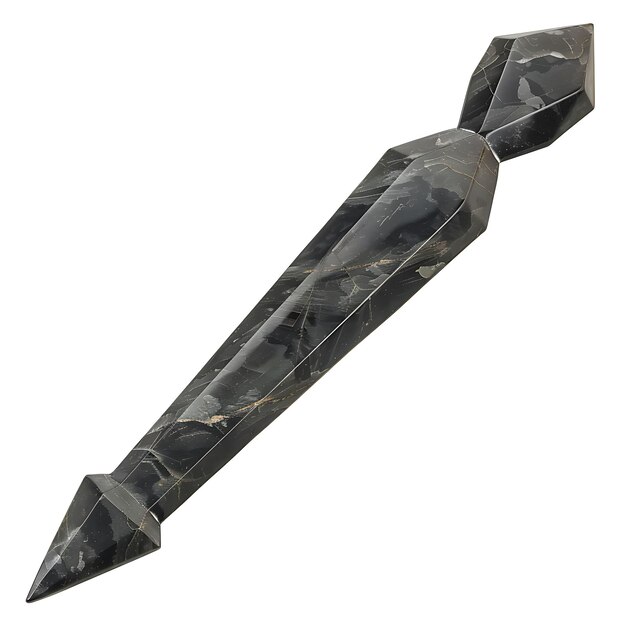 Photo stealthy onyx handled sai shaped like tridents and capable o game asset 3d isolated design concept