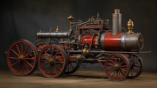 Steam car end 18th century