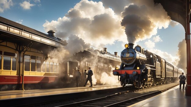 Steam Dreams A Nostalgic Arrival at the Historic Station