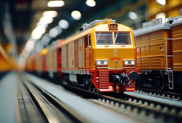 steam locomotive carriages on railsu