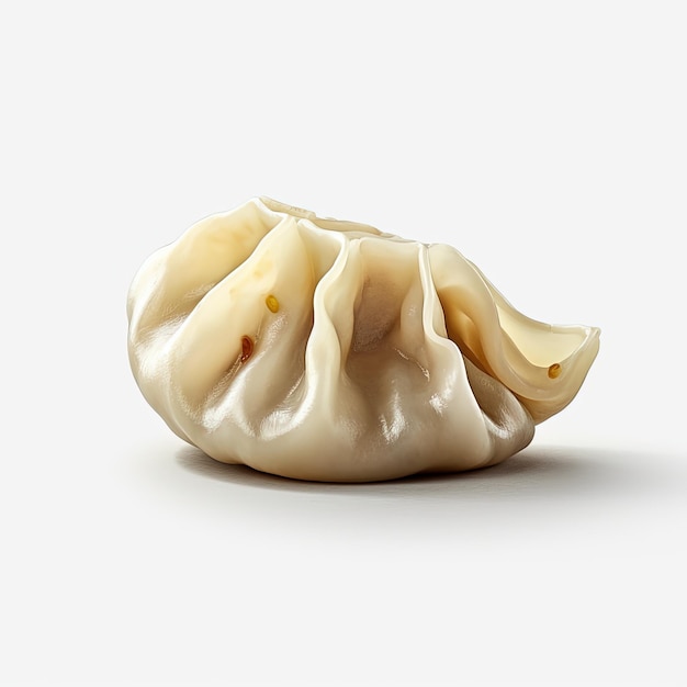 steam momos isolated in white background