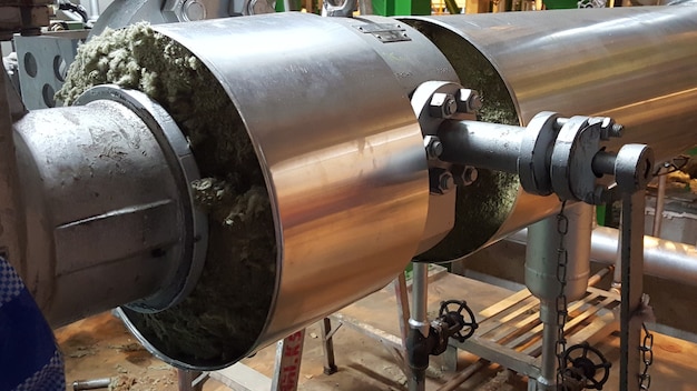 Steam pipe insulation for power plant steam turbine