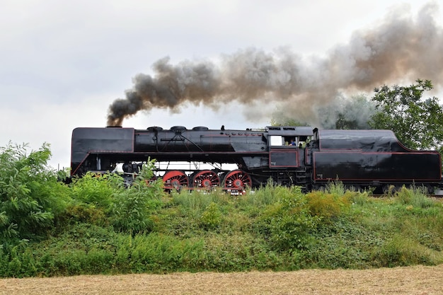 a steam train with the word steam on the front