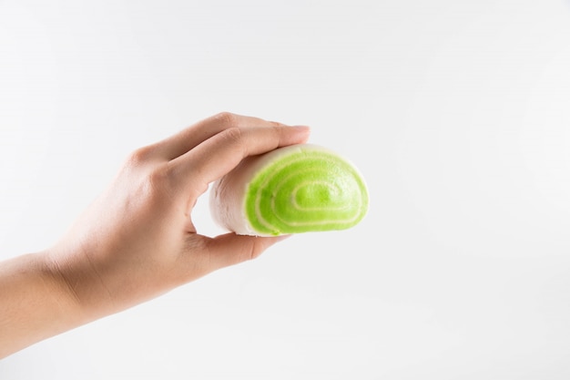  Steamed bun on a white background