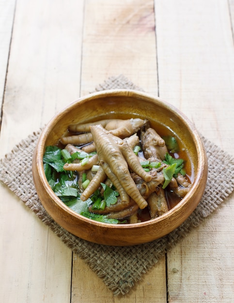 Steamed Chicken foot and Chinese mushroom