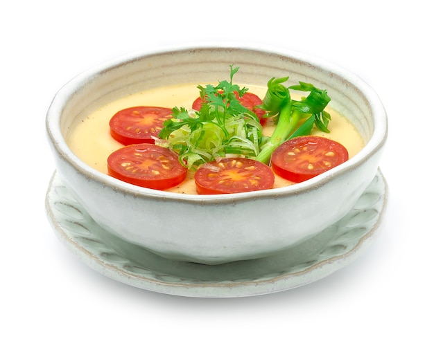 Steamed Egg Japanese Food fusion style decorate carved 