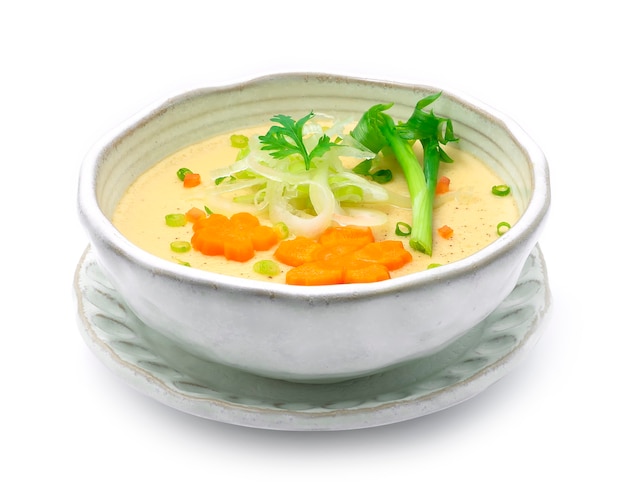 Steamed Egg Japanese Food fusion style decorate 