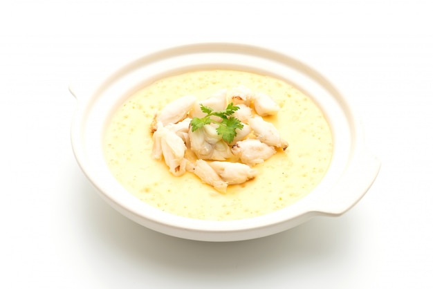 steamed egg with crab