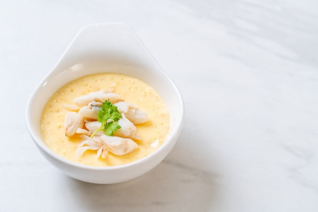 steamed egg with crab