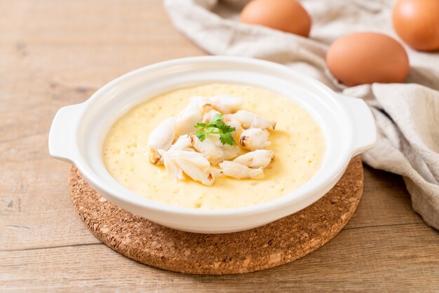 Steamed egg with crab