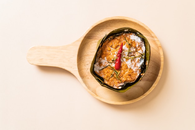 steamed fish with curry paste