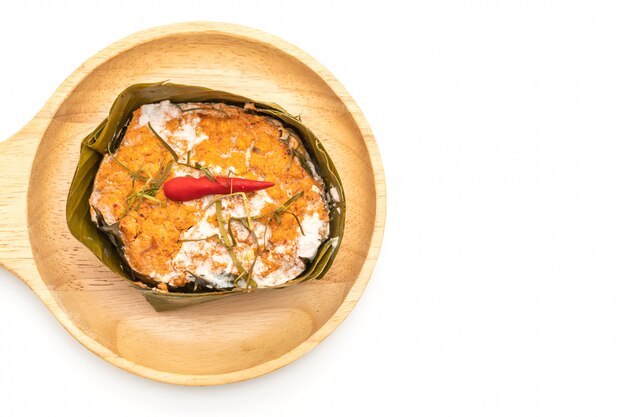 steamed fish with curry paste