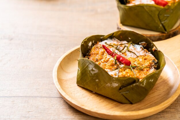 steamed fish with curry paste