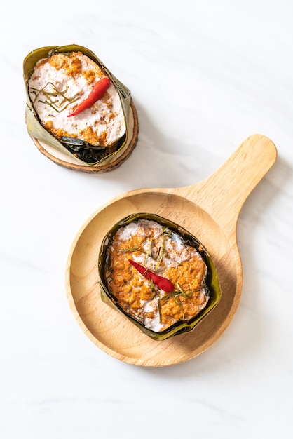 steamed fish with curry paste