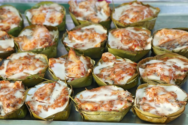 steamed fish with curry paste