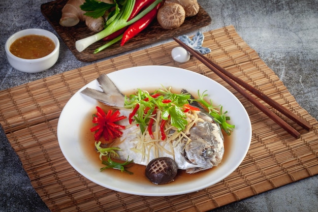 Steamed Fish with Soy Sauce