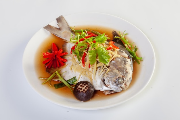 Steamed Fish with Soy Sauce