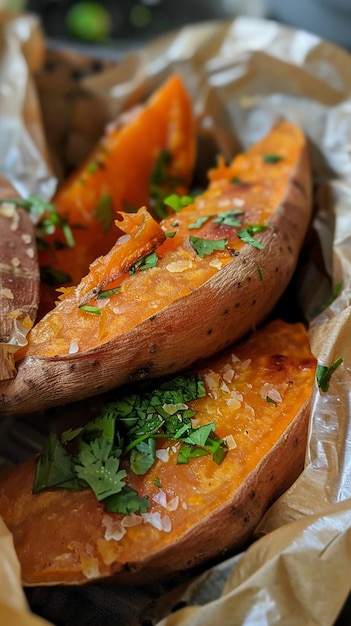 Steamed Sweet Potato with Salt and Pepper AR 169