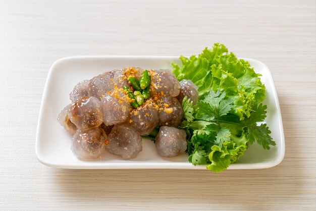 Steamed Tapioca Dumplings with Pork