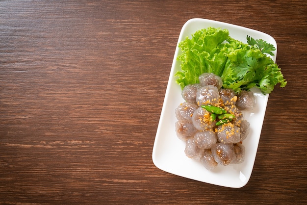 Steamed Tapioca Dumplings with Pork